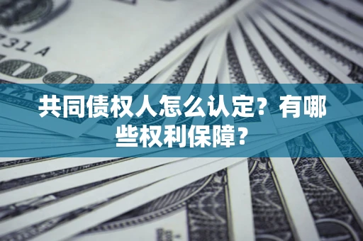 济南共同债权人怎么认定？有哪些权利保障？